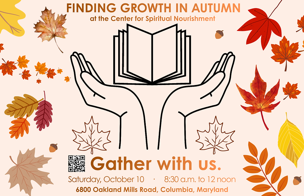 Grow Your Spirit this Month at CSN - this Saturday, October 10