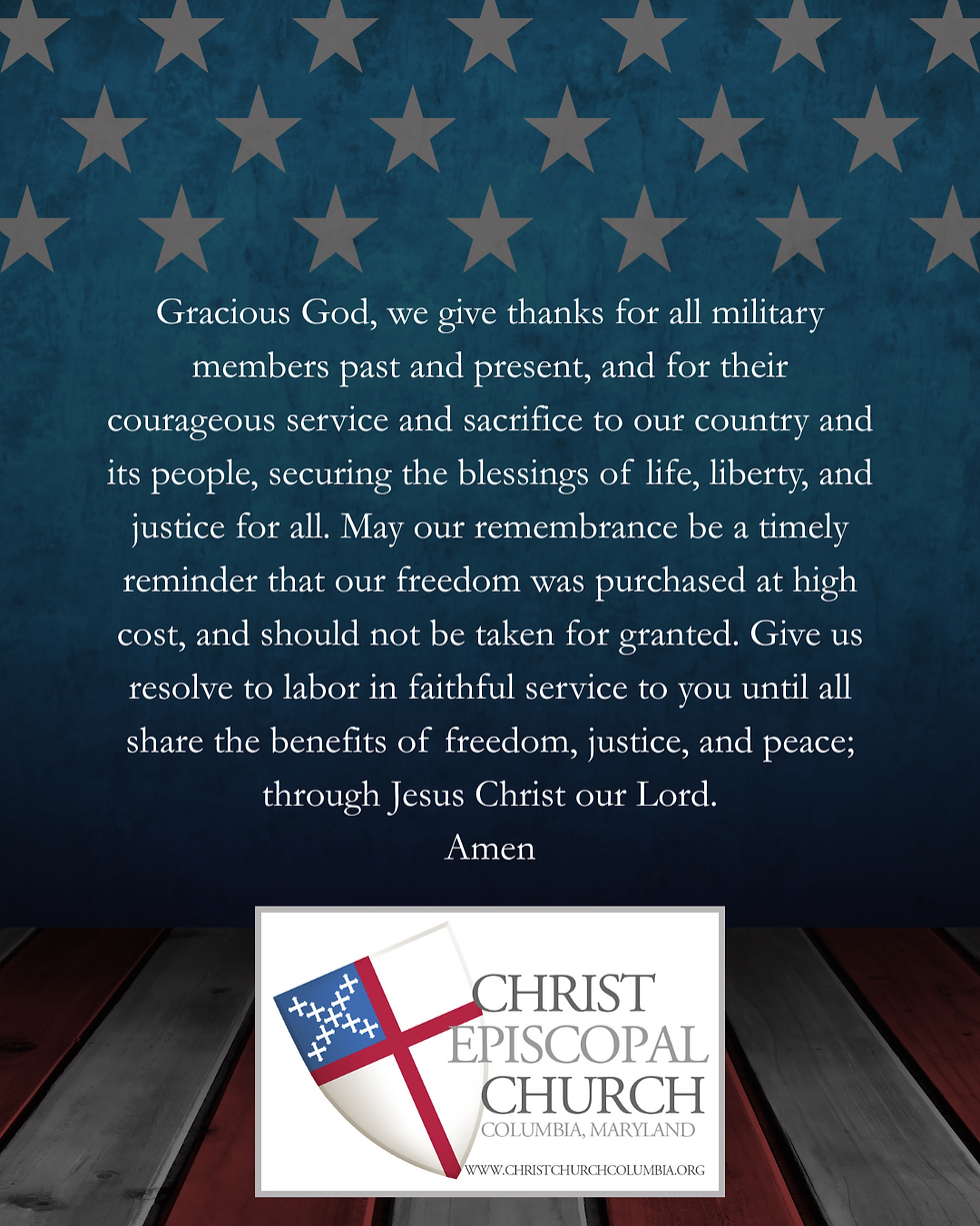 Veterans Day Prayer