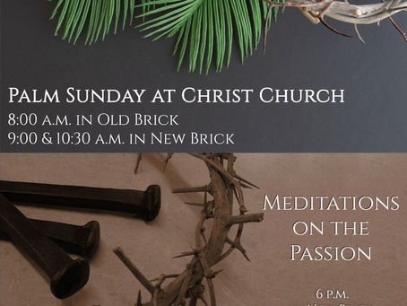 This Sunday at Christ Episcopal Church