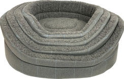 Hem & Boo Luxury Country Check Oval Dog Bed