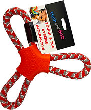 hem and boo tough and tug strong interactive dog toy