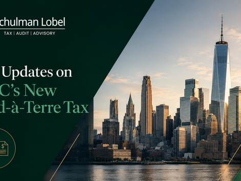 New York City skyline illustrating the NYC pied-à-terre tax update for high-value residential property owners.