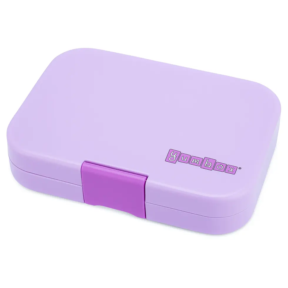 Thumbnail: Yumbox Panino 4-sections | Lulu Purple, Paris je t'aime Tray