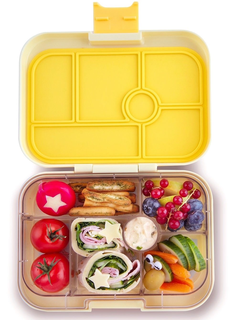 Thumbnail: Yumbox Original 6-sections | Sunburst Yellow, Koala Tray