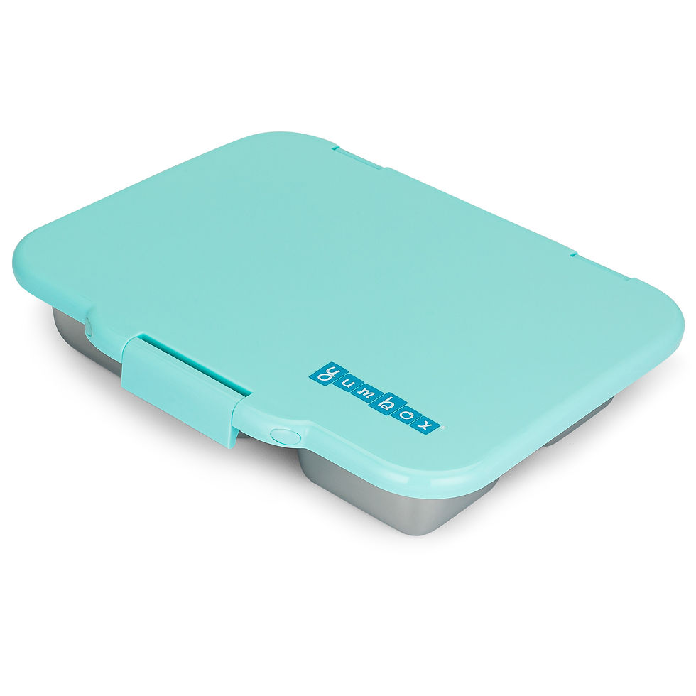 Thumbnail: Yumbox Presto Large Stainless Steel | Tulum Aqua Blue