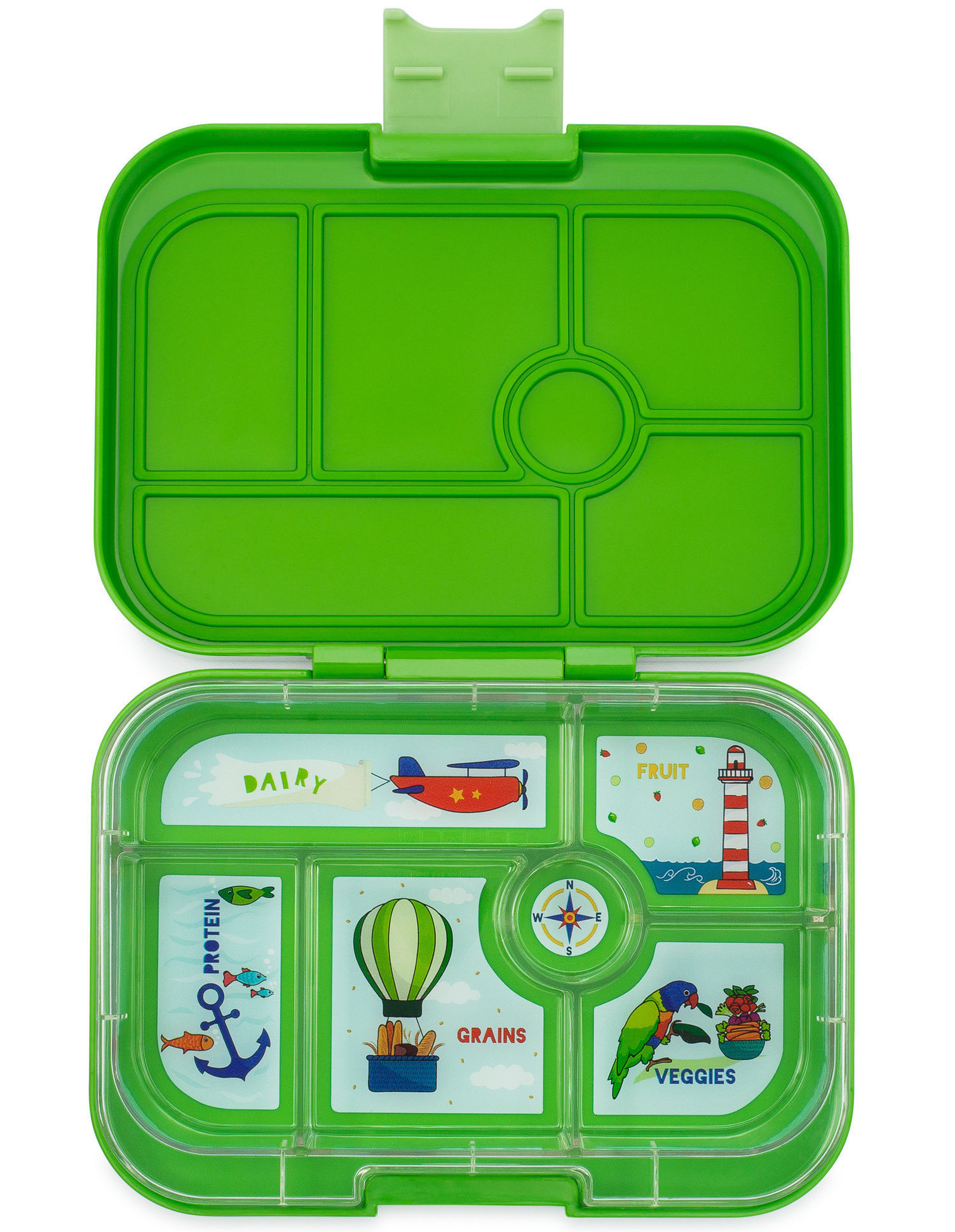 yumbox original lunchbox cilantro green explore tray