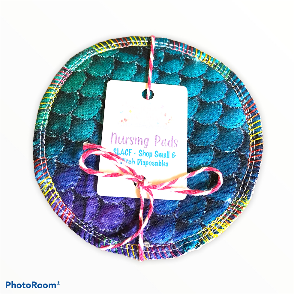 Sweet Lavender and Chili Flakes Reusable Nursing Pads, set of 2