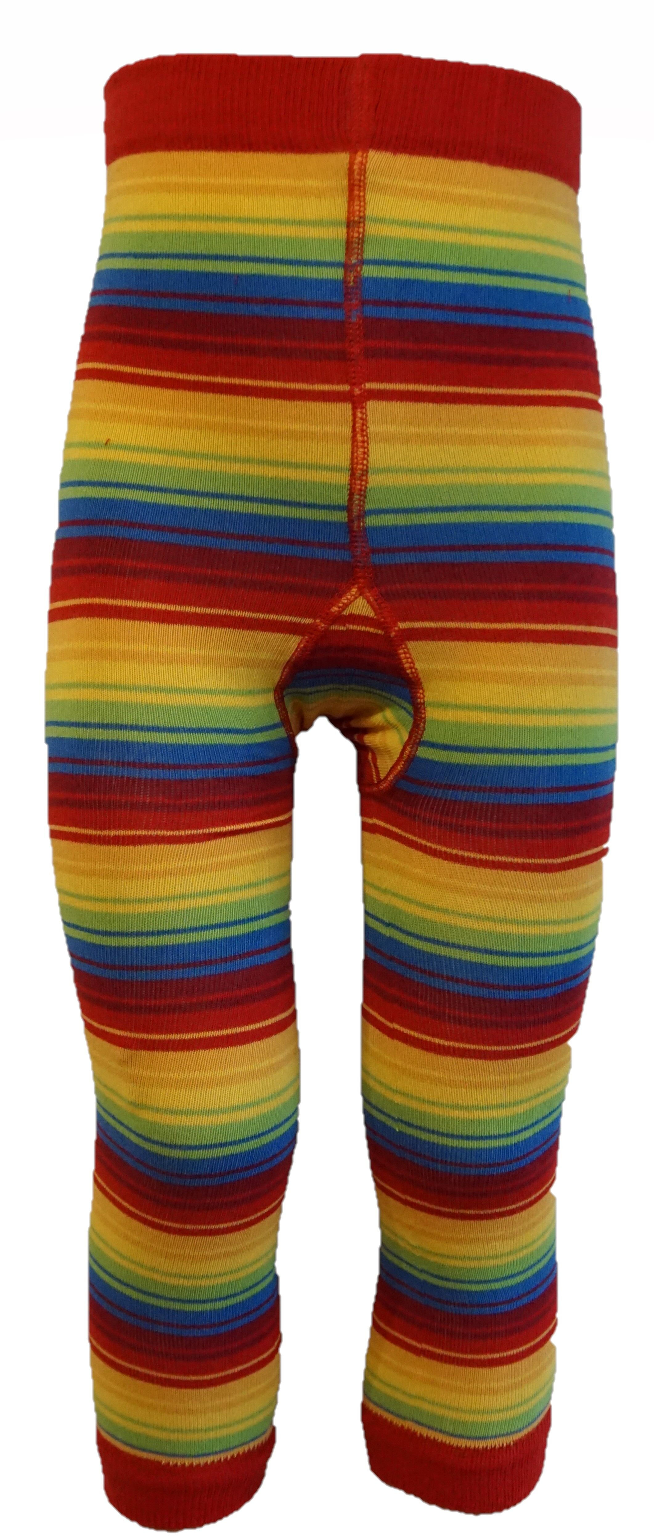 SLUGS  SNAILS Footless Tights Organic Cotton | RAINBOW STRIPES