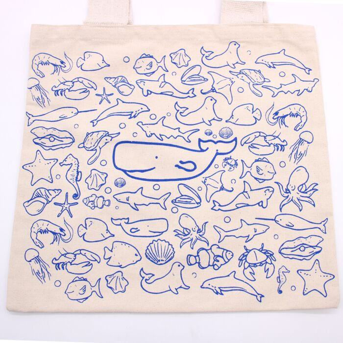 Thumbnail: Large Cotton Bag (38x42cm) | Sea Life