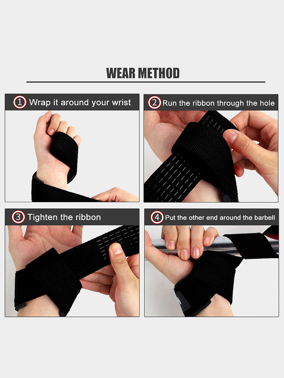 Thumbnail: 1 Pair Adjustable Wrist Wrap, Elastic Wrist Guard, Wrist Protection Band for Wei