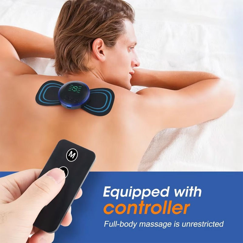Thumbnail: EMS Neck Massager Electric Cervical Vertebra Massage Patch for Muscle Pain Relie