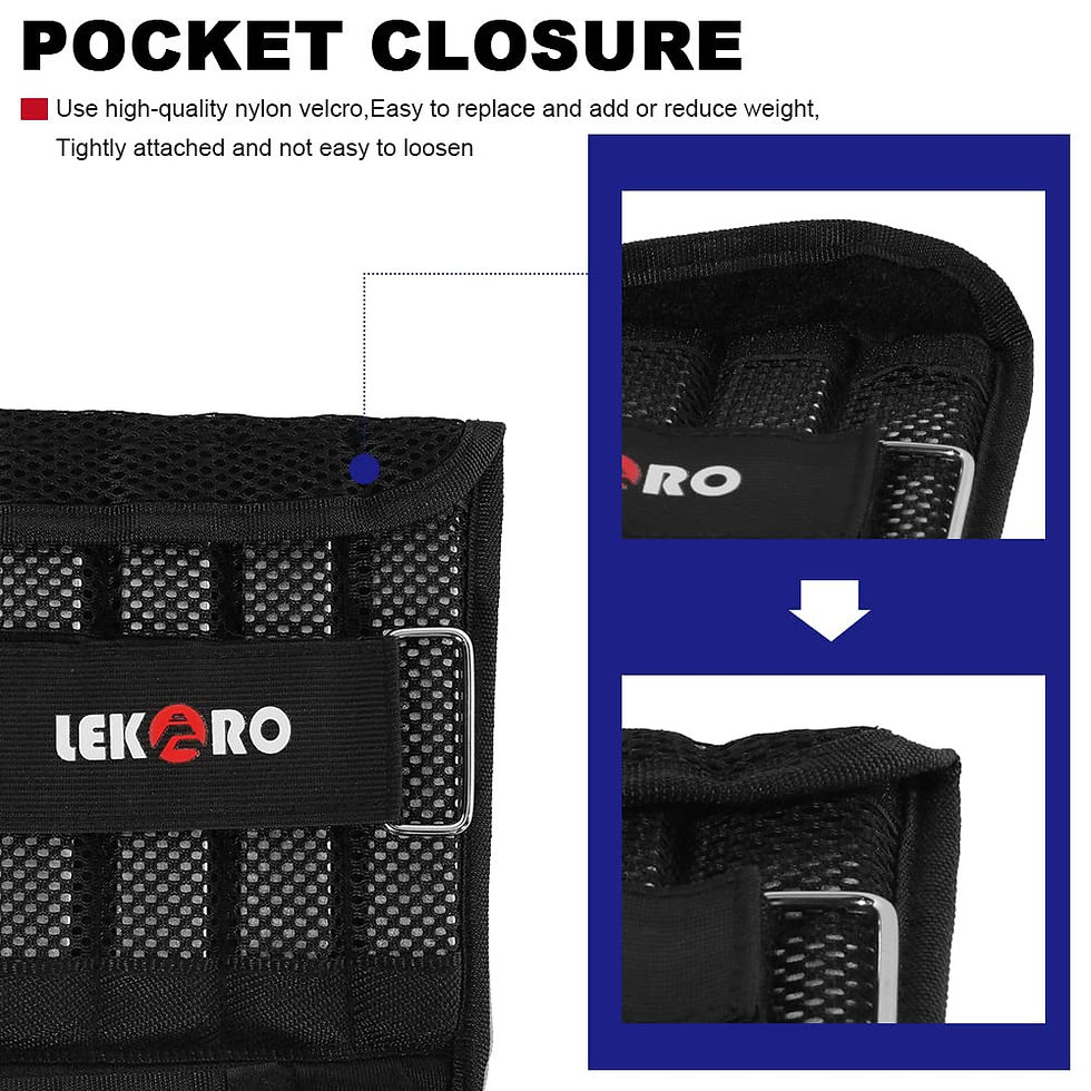 Thumbnail: 20kg Adjustable Weight Training Suit Empty Bag Fitness Running Vest, Hand And Fo