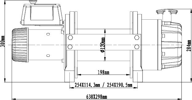 Thumbnail: EWB25000 Premium Winch 24V with Synthetic Rope