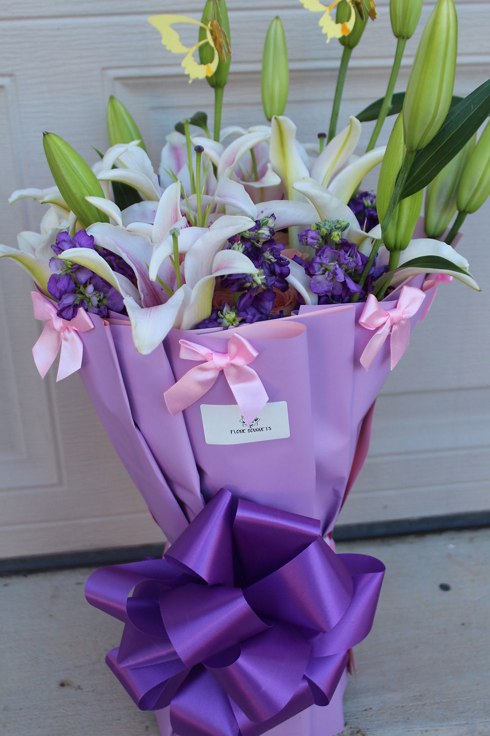 Thumbnail: 12 Ct Pink Roses + Lilies “Vase Arrangement