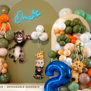 🐱 Tom & Friends Birthday Balloon Decor