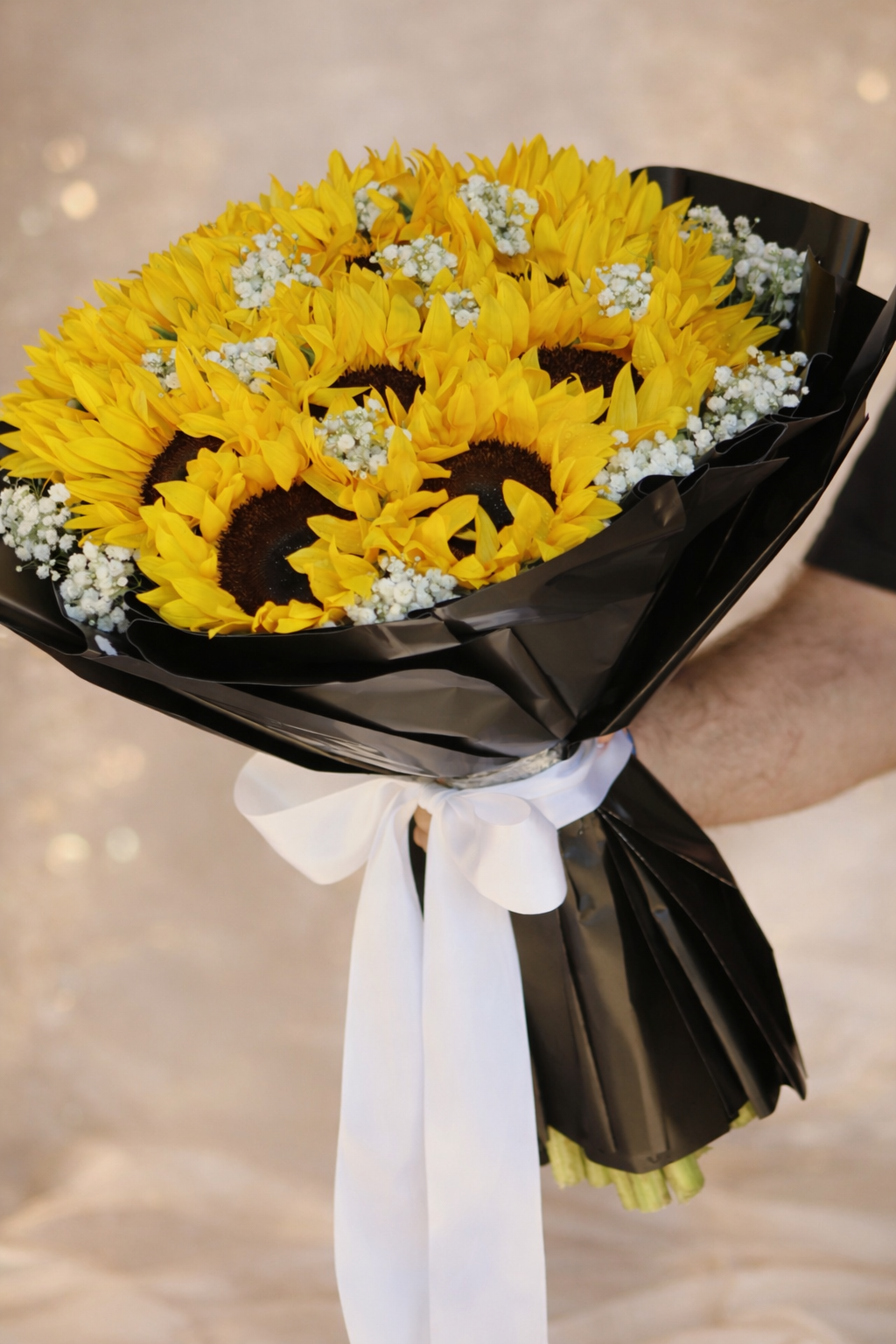 Golden Sunshine Sunflower Bouquet