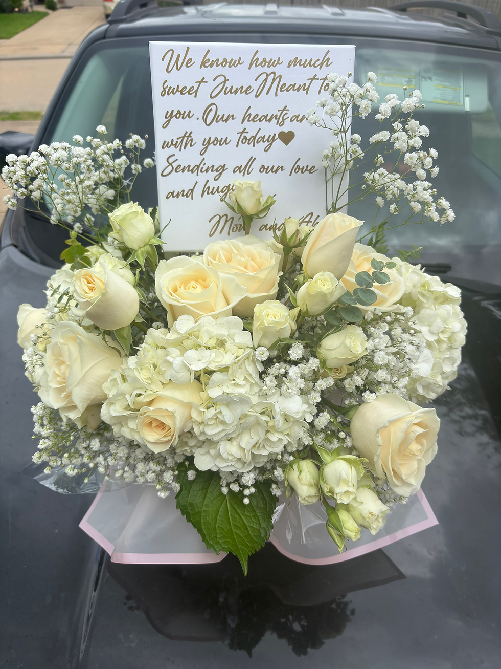 Thumbnail: Elegant White & Cream Sympathy Bouquet