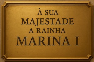 Felicitações à Sua Majestade Marina I do Manso