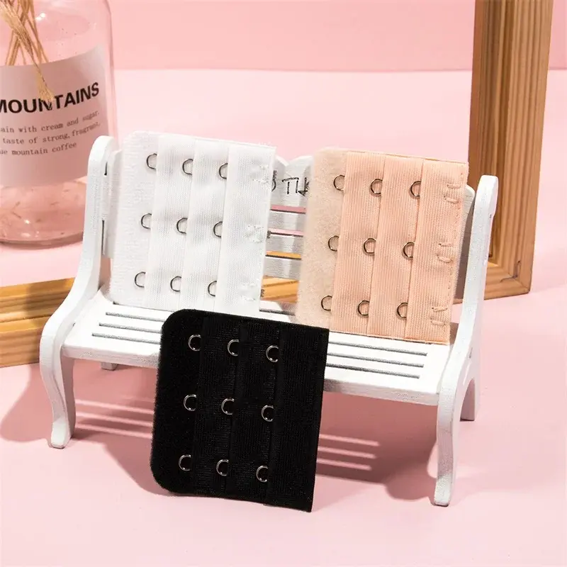 Thumbnail: 3/5pcs Bra Extenders Strap Extension 3 Hooks 2 Rows