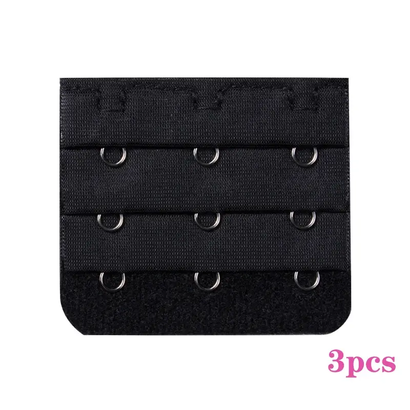 Thumbnail: 3/5pcs Bra Extenders Strap Extension 3 Hooks 2 Rows