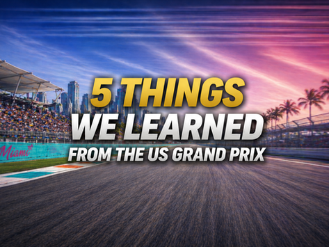 Five Things We Learned from the US GP