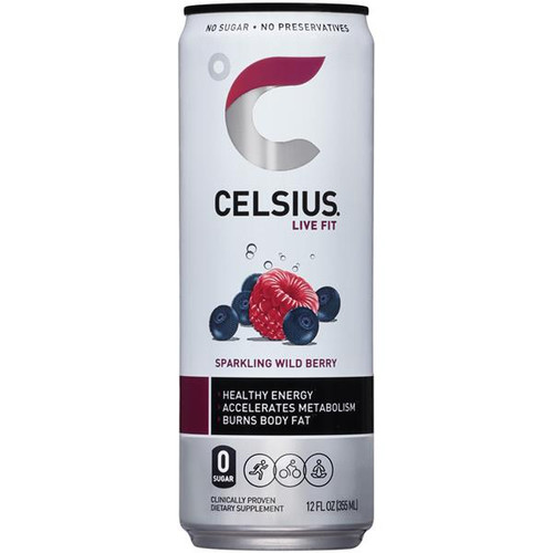 CELSIUS® Wild Berry Sparkling Energy Drink 12 fl oz Can Quality Mart