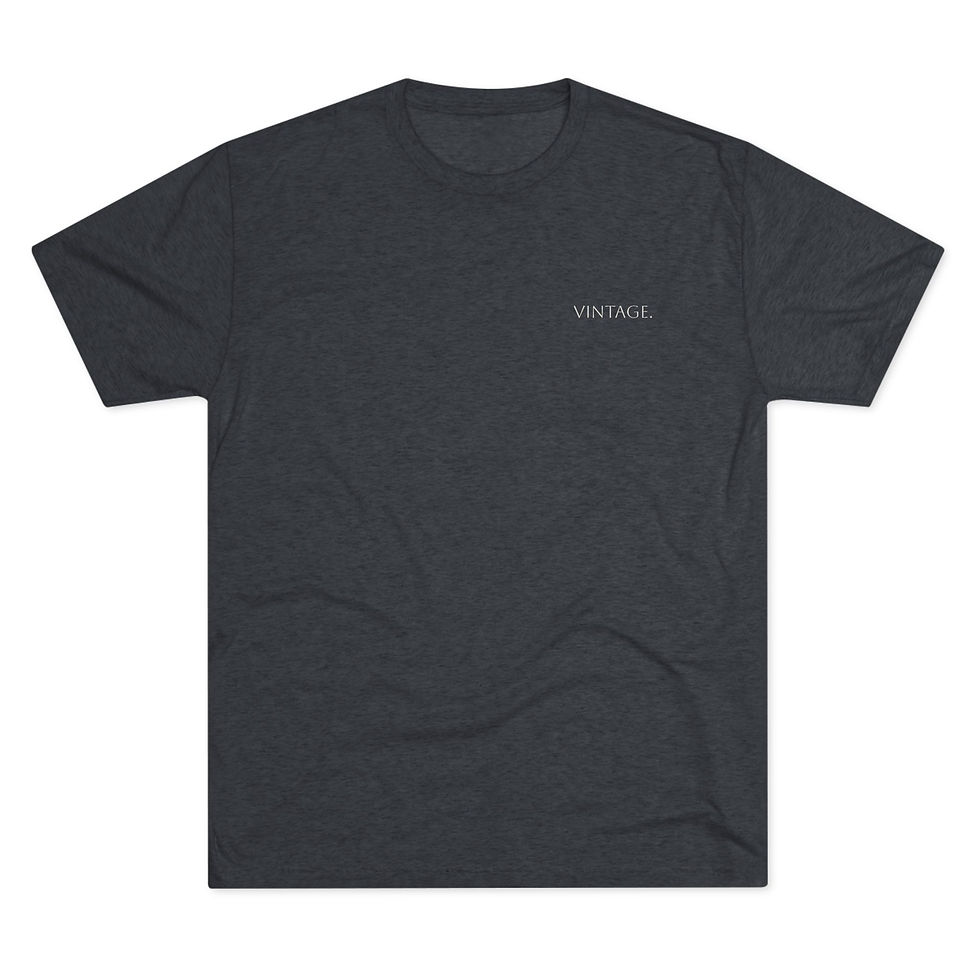 Thumbnail: Vintage Minimalist Tee — 'VINTAGE' Chest Logo Casual Crewneck