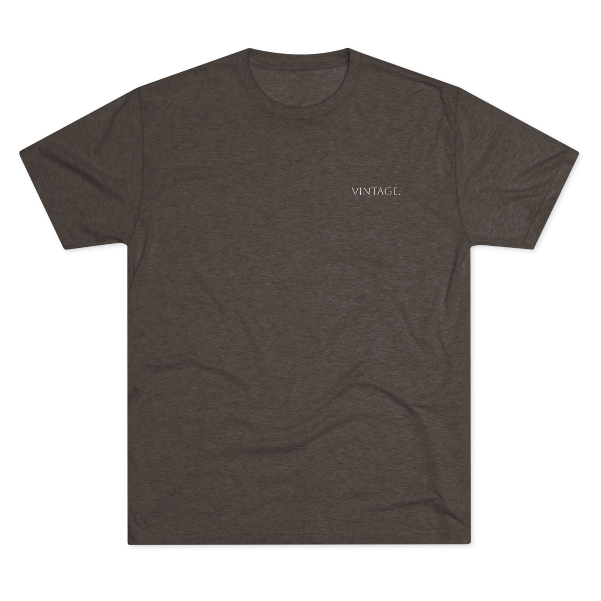 Vintage Minimalist Tee — 'VINTAGE' Chest Logo Casual Crewneck