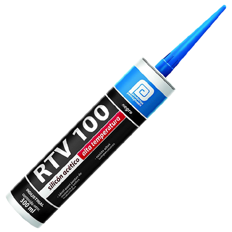 SILICON RTV 100 NEGRO CARTUCHO