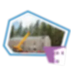 Graphic with a photo of a building under construction in Lake Tahoe.