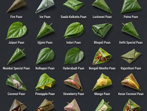 What are the famous varities of Paan (betel) leaf?
