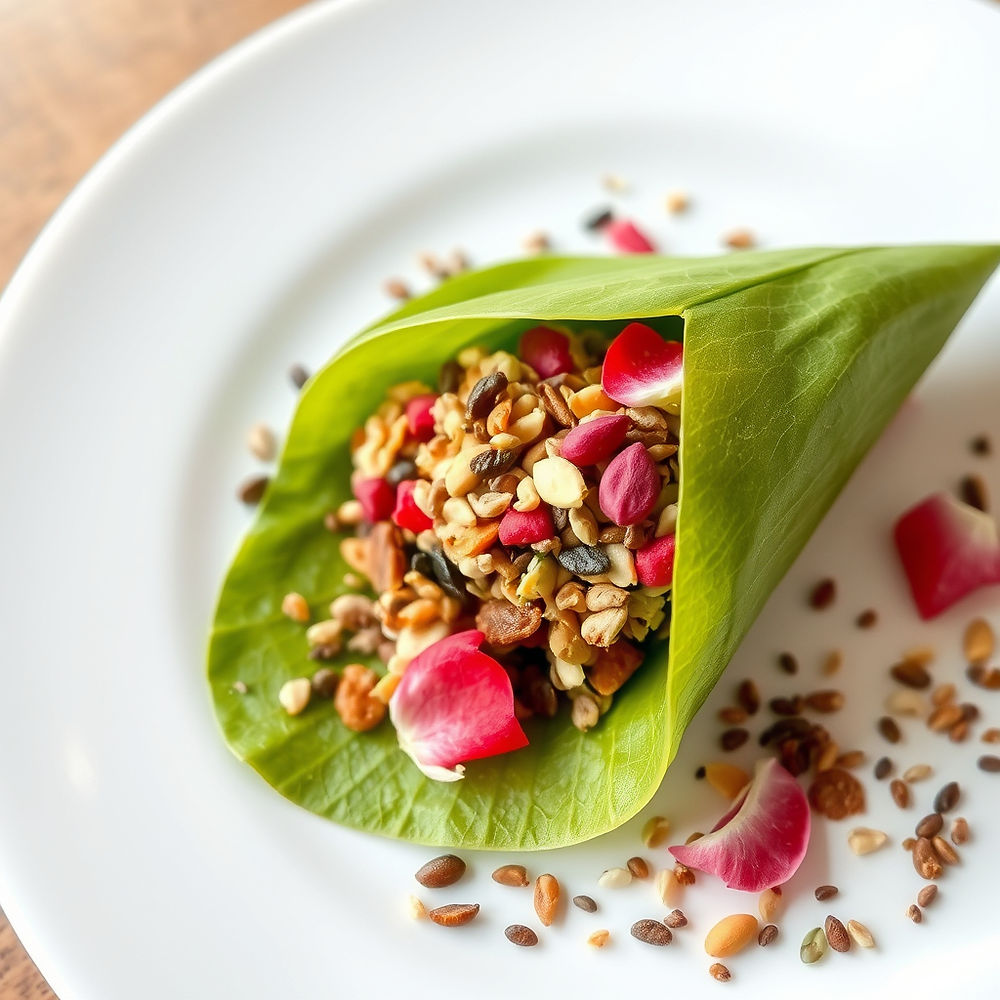 Paan filled with dried fruits with sweet and tangy taste