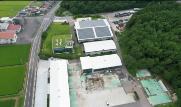 栃木・銅合金鋳造工場の建築外観