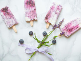 Coconut Blueberry Ice-Lollies