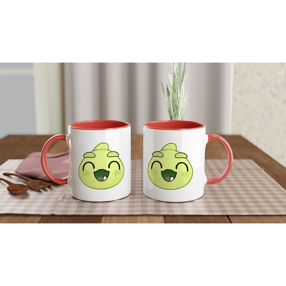 Thumbnail: Iggy and Oggy Mug - White 11oz Ceramic Mug with Color Inside