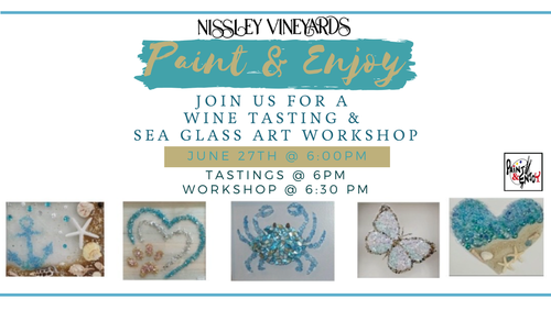 Paint & Enjoy @ Nissley Vineyards: Sea Glass Art Workshop