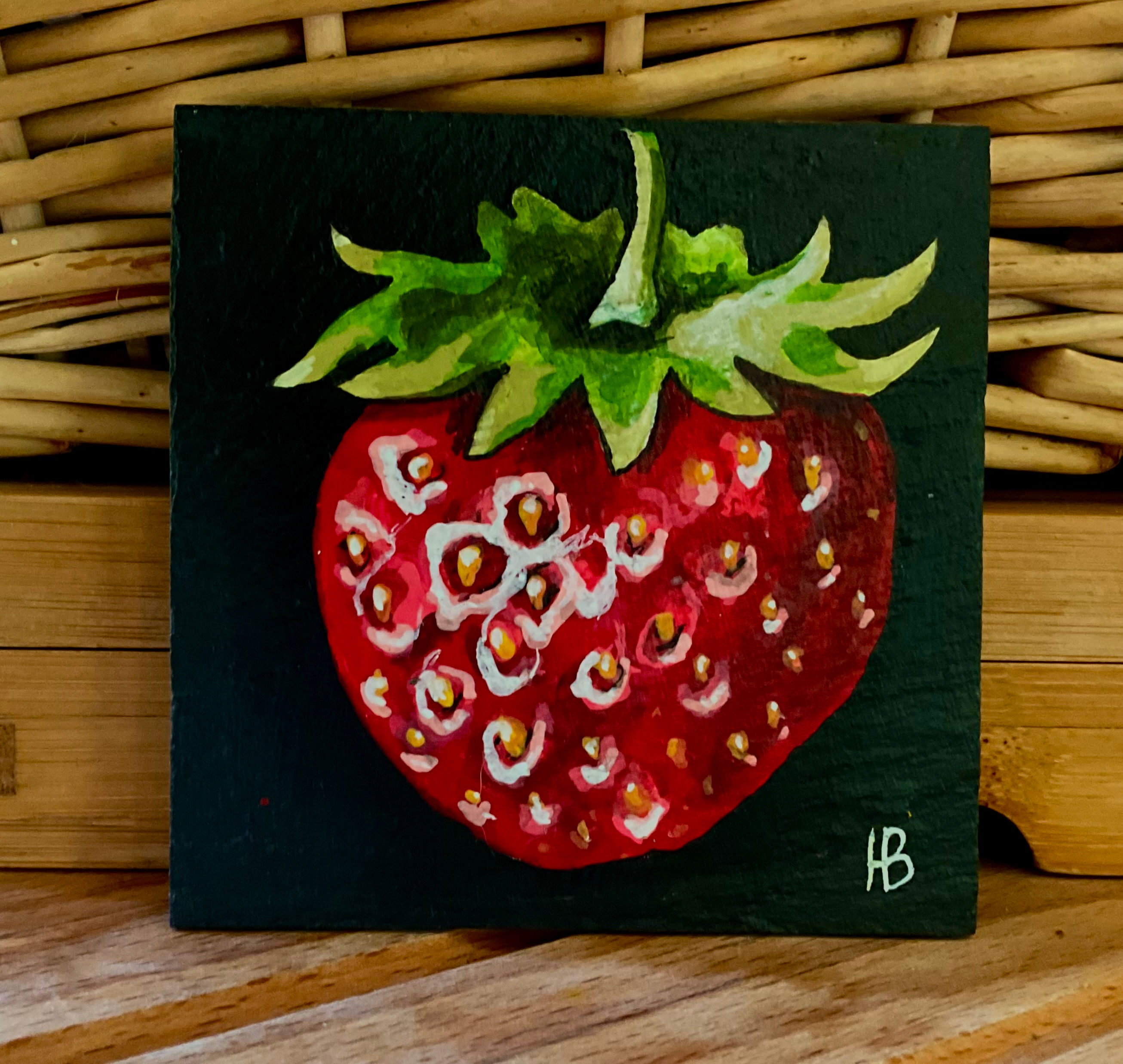 Strawberry coaster