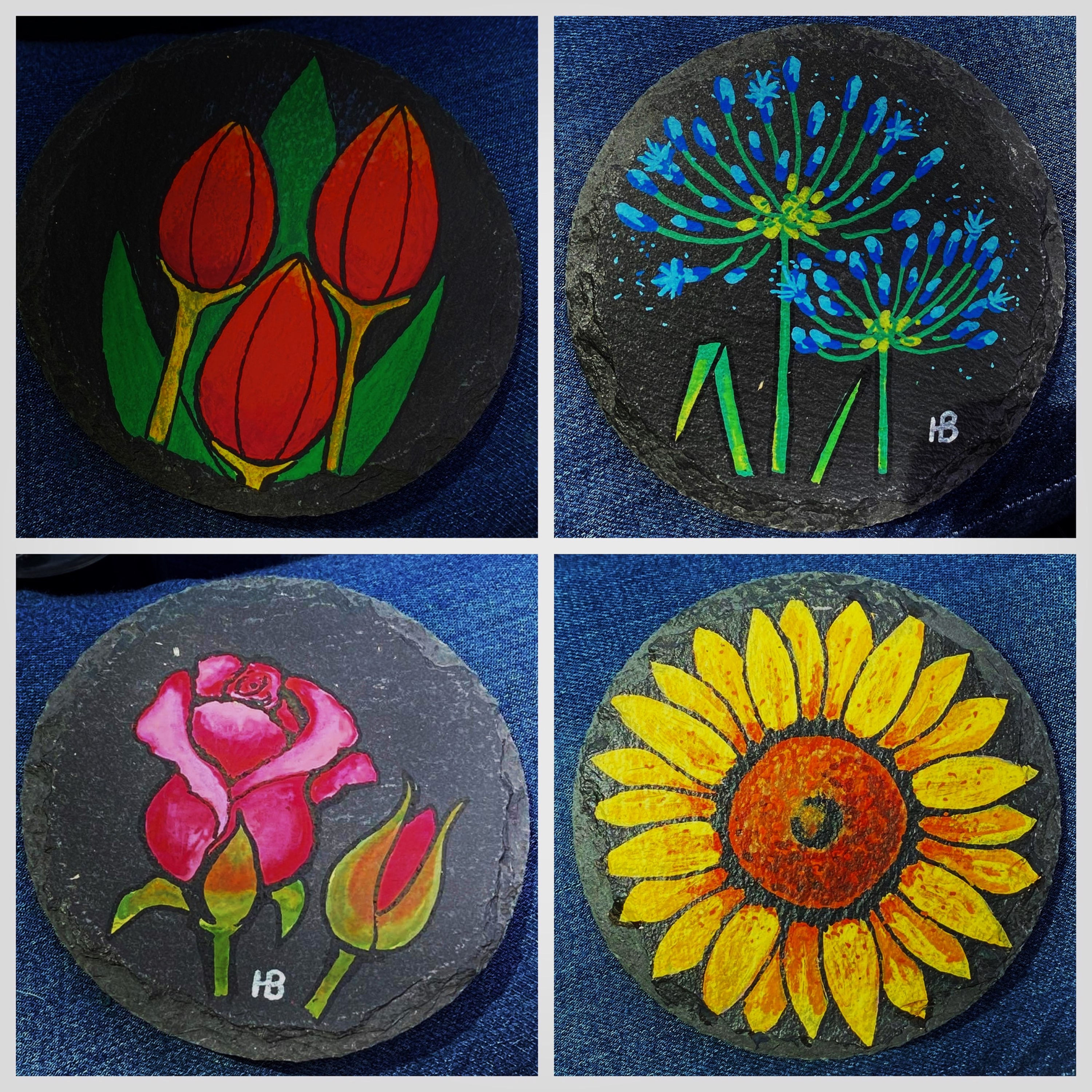 Slate Coaster Cottage Garden Collection