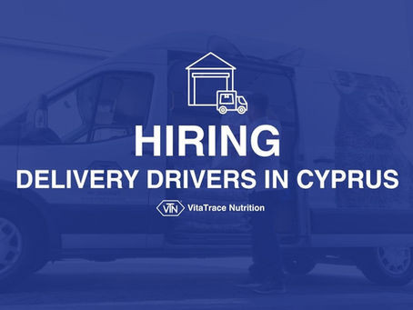 VitaTrace Nutrition Ltd Is Delivery drivers in Cyprus