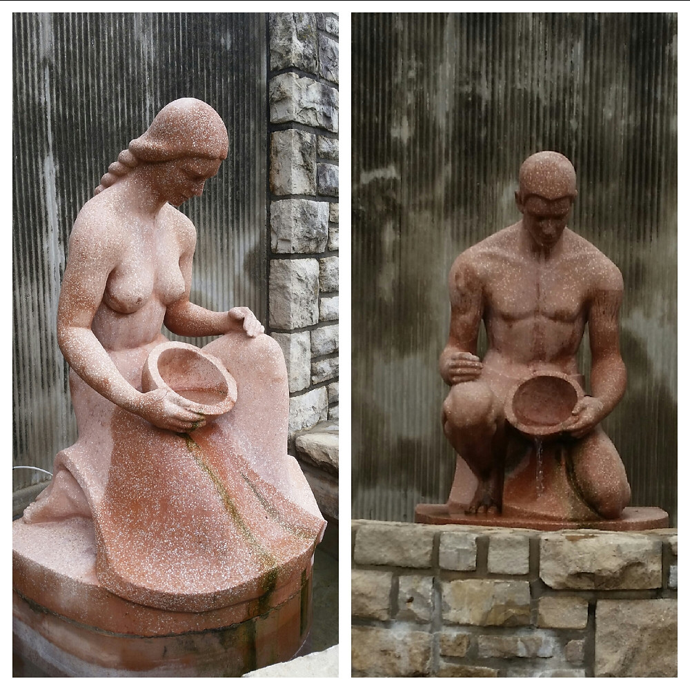 Adam & Eve Fountains, Photos by Alexis Webb Bechtold
