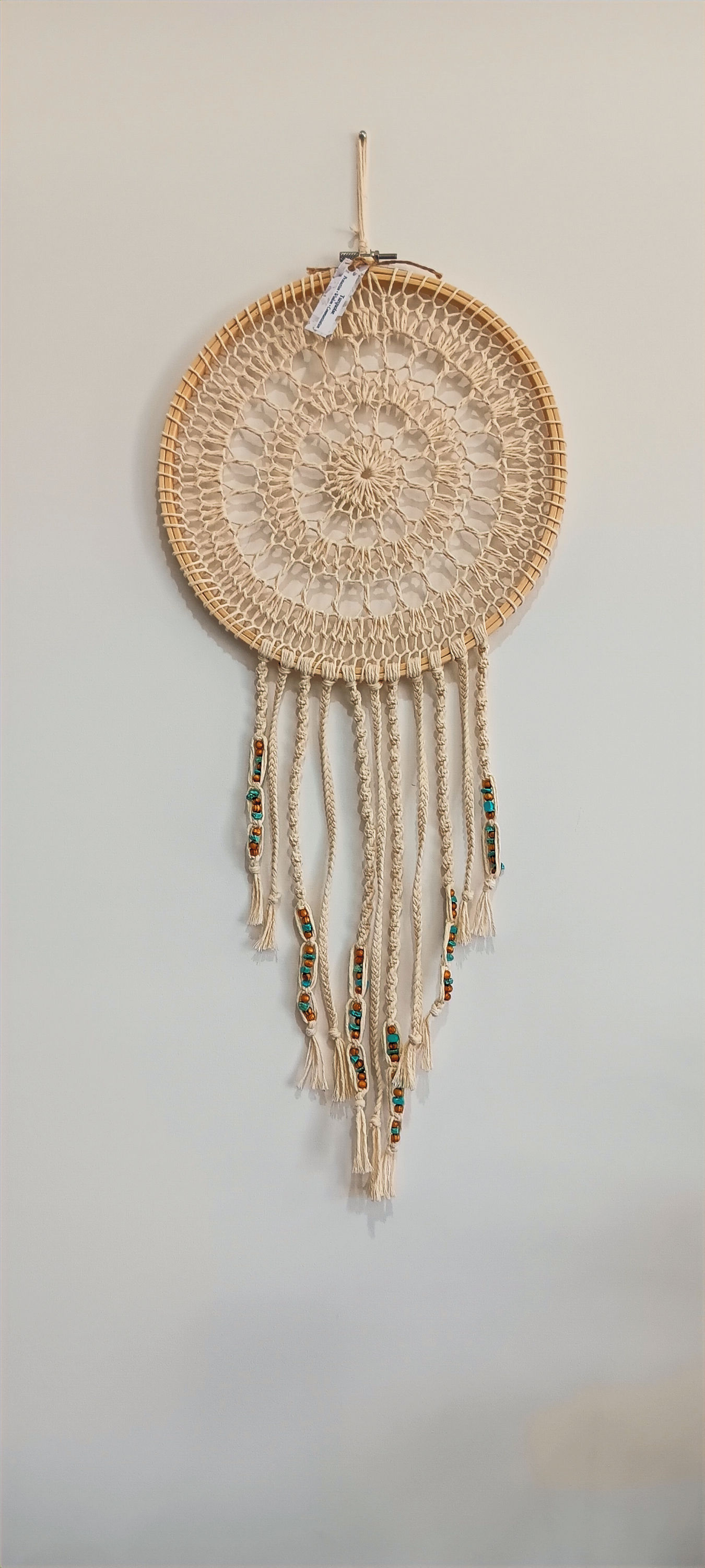 Large Dream Catcher with Turquoise Chips