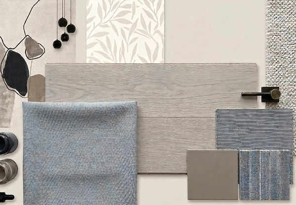 Materiálový vzorkovník a haptický koncept v Prahe – Konzept Interieur. Materialauswahl und Textur-Konzept für hochwertige Innenarchitektur.