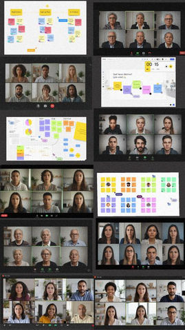 Grupo focal virtual de una empresa que busca mejorar procesos nuevos.