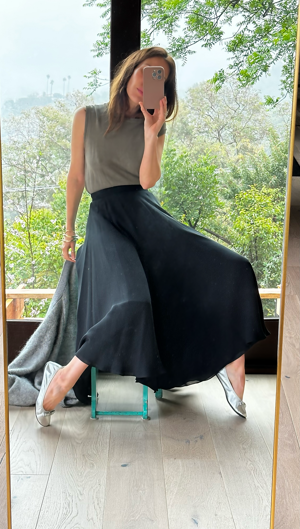 Sumptuous Silk Oleg Cassini Skirt
