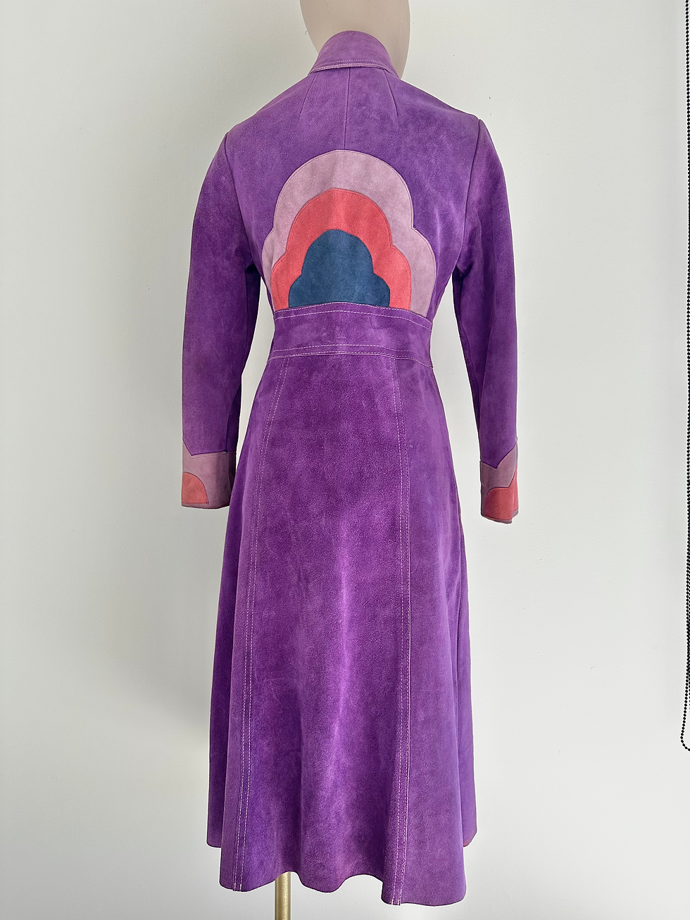 Thumbnail: 70’s Violet Leather Cloud Trench 