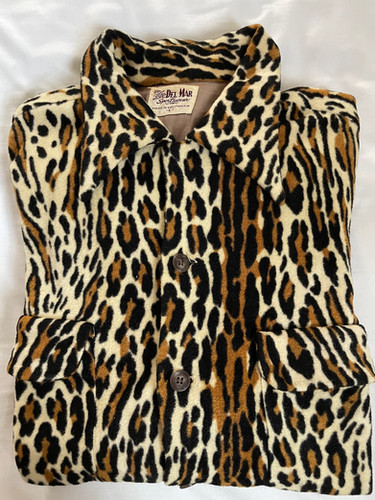 50s VINTAGE FAKE FUR ANIMAL FABRIC デルマー系 50s VINTAGE FAKE FUR ANIMAL FABRIC デルマー系