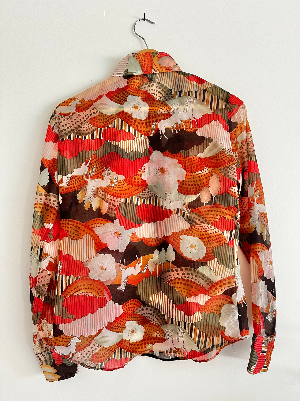 Thumbnail: 70’s Novelty Print Blouse