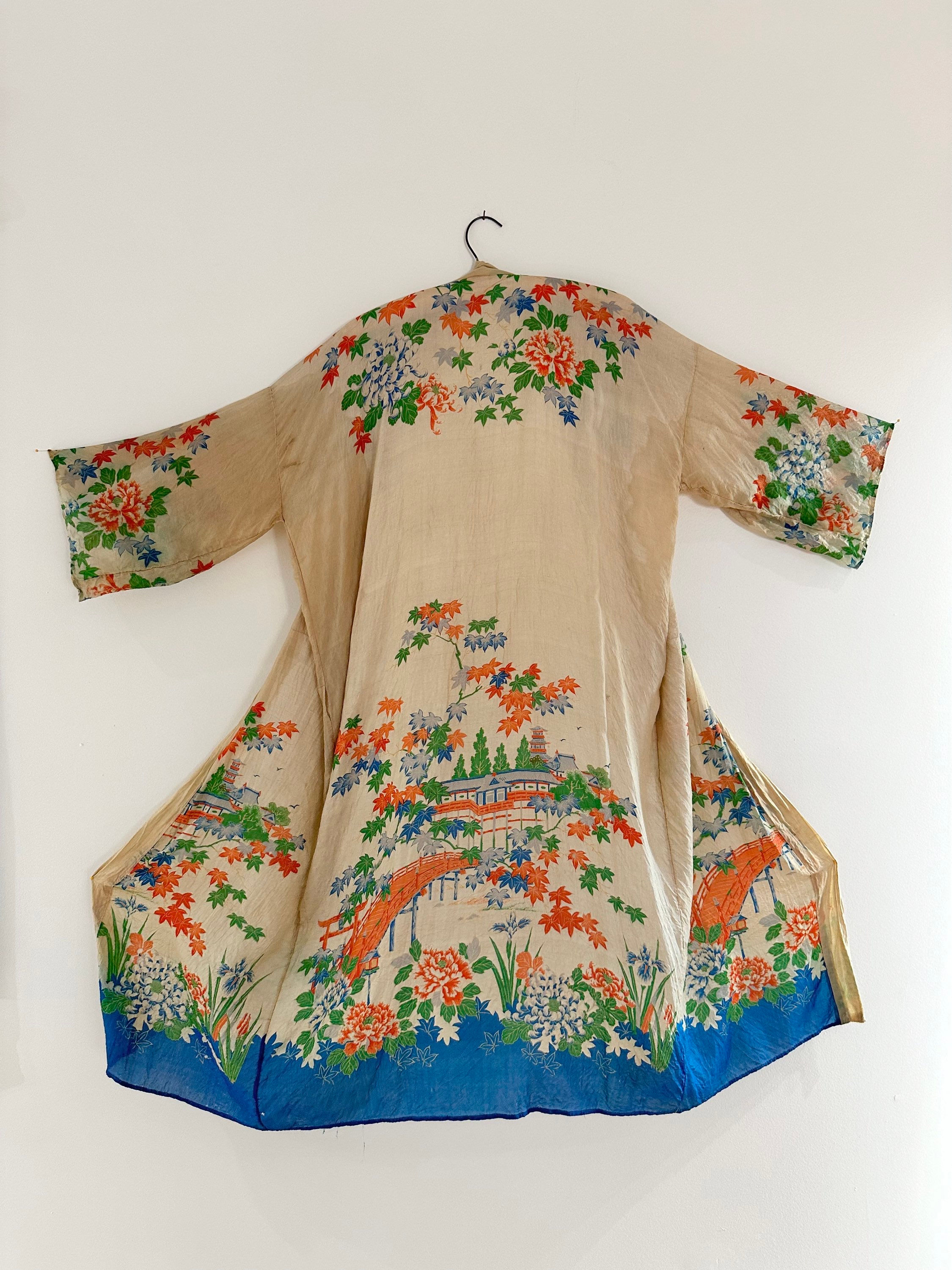 1920’s Pongee Silk Robe
