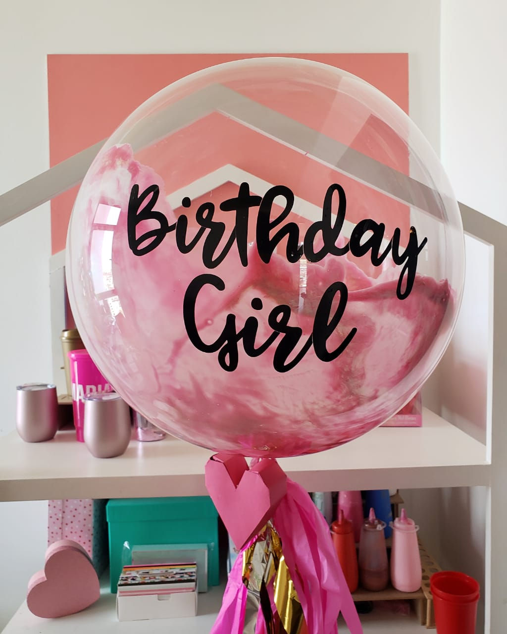 Burbuja Mediana Pintada Mitad