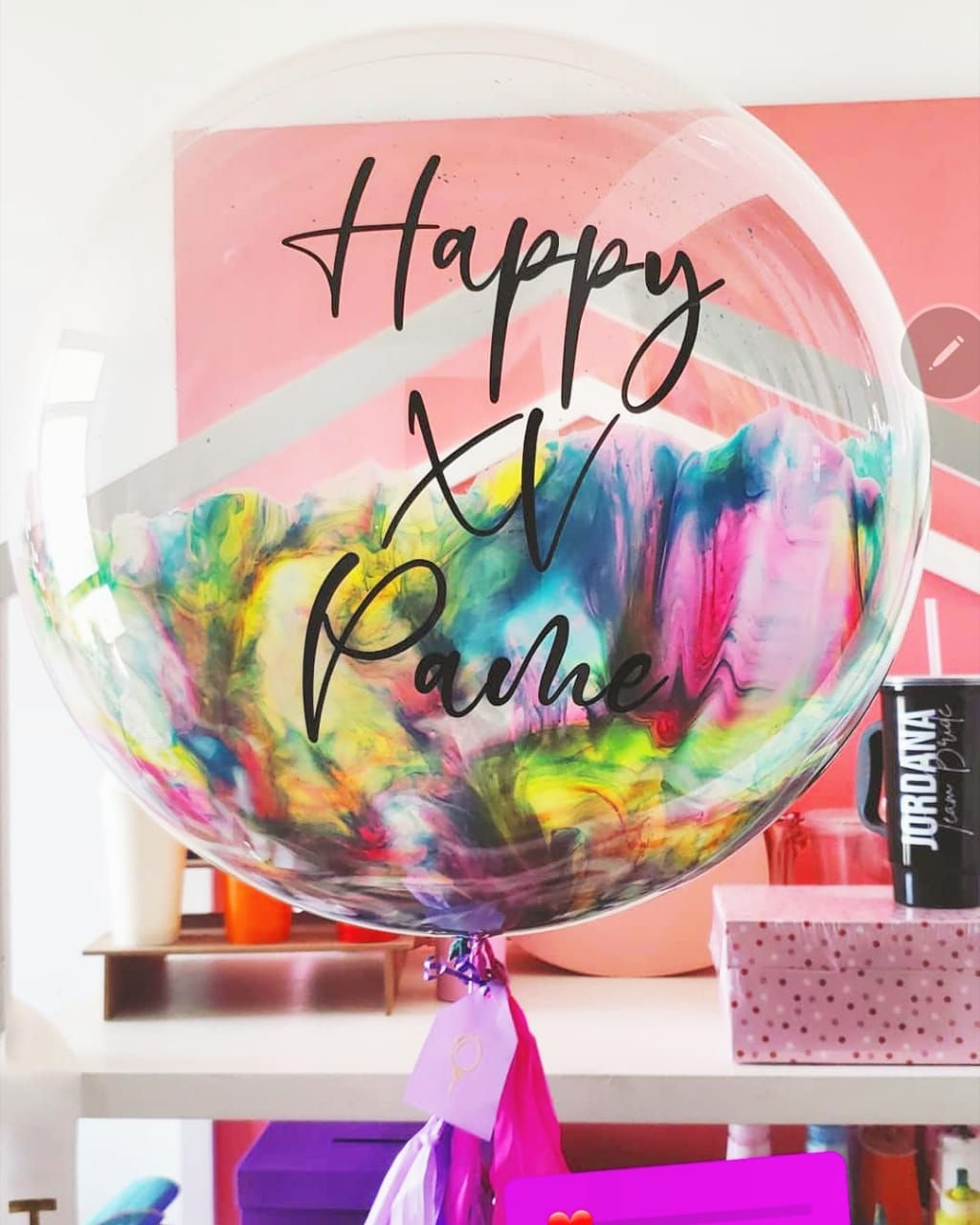 Burbuja Mediana Pintada